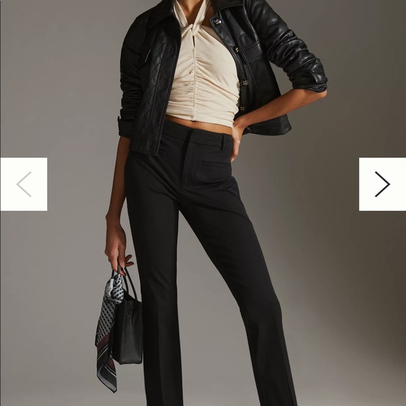 Anthropologie Essential Slim Kick Flare Pants - Picture 6 of 9